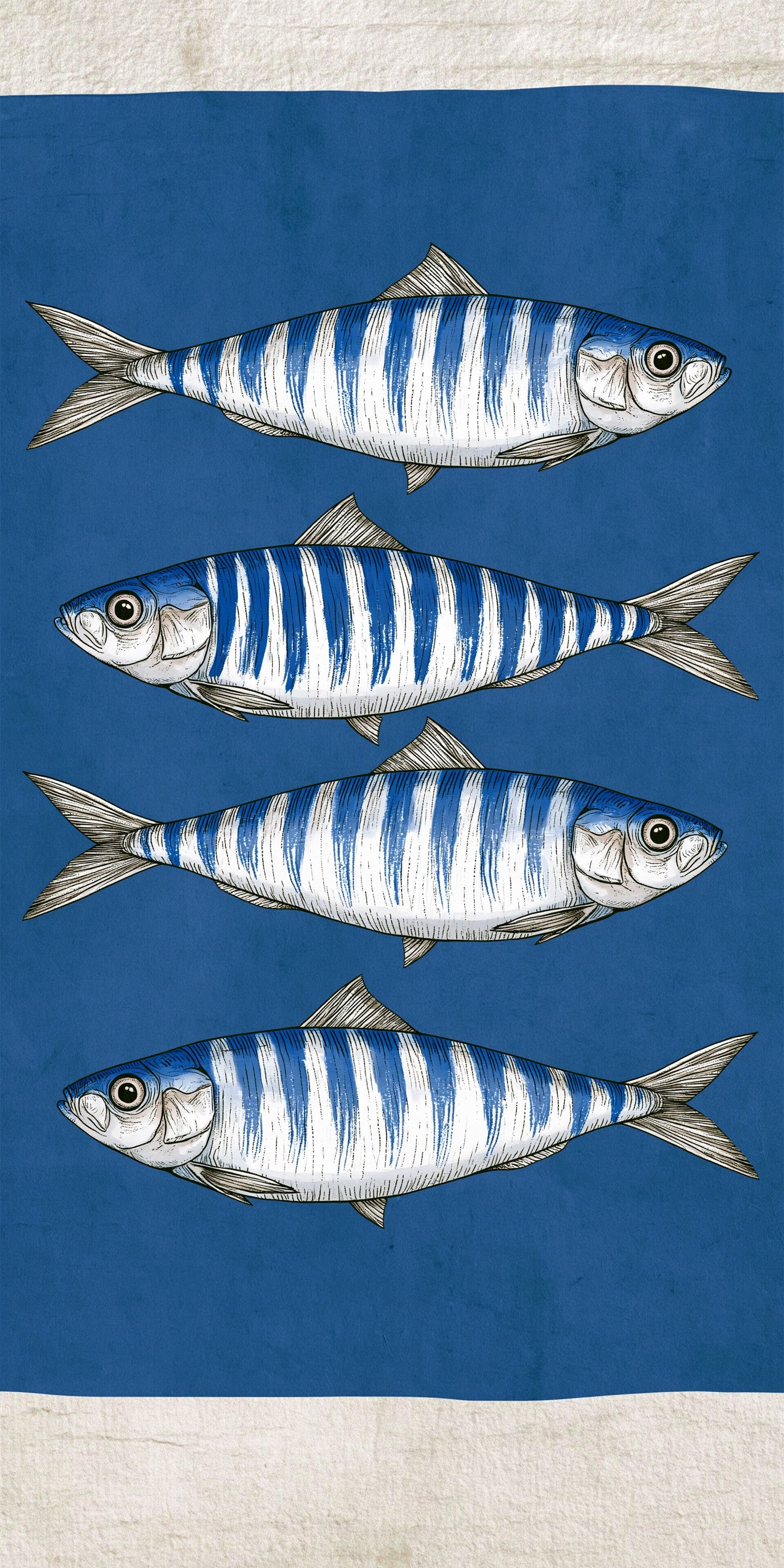 Blue Sardine Tin Earrings | FW214