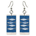 Blue Sardine Tin Earrings | FW214