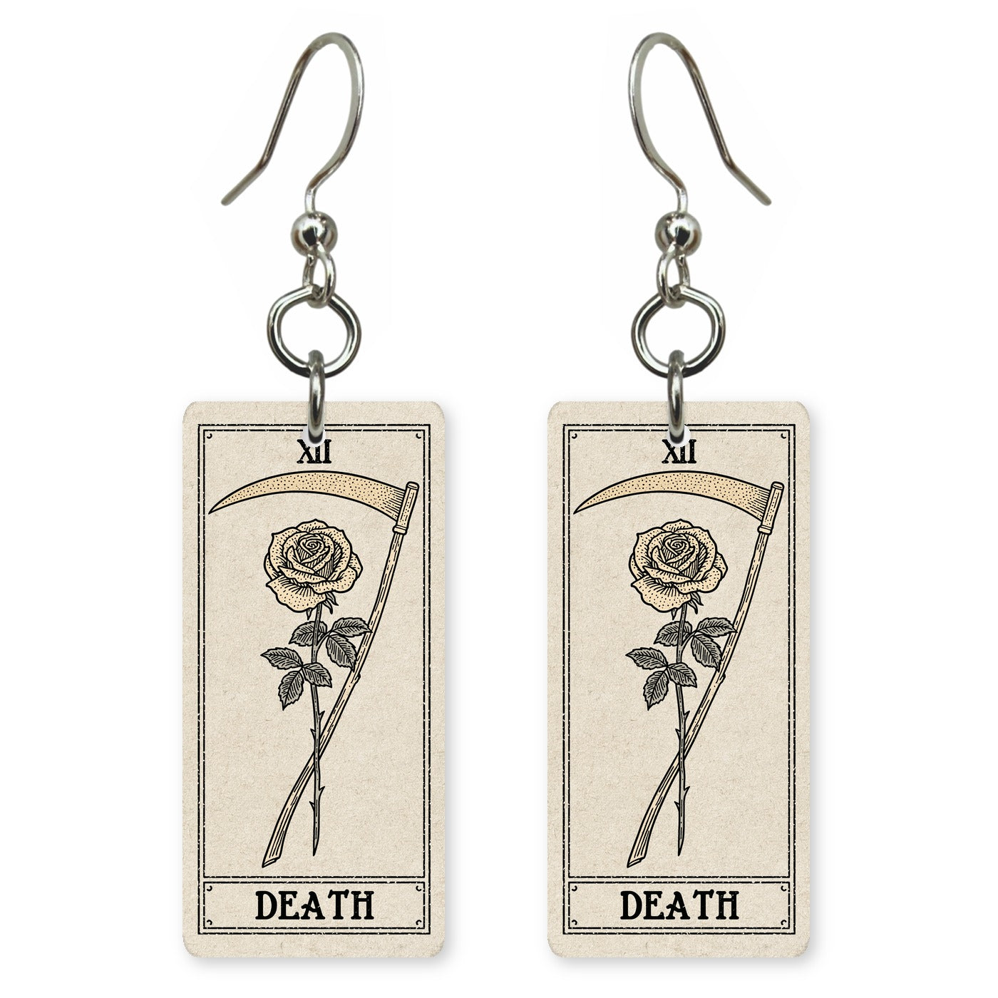Death Tarot Earrings | FW221