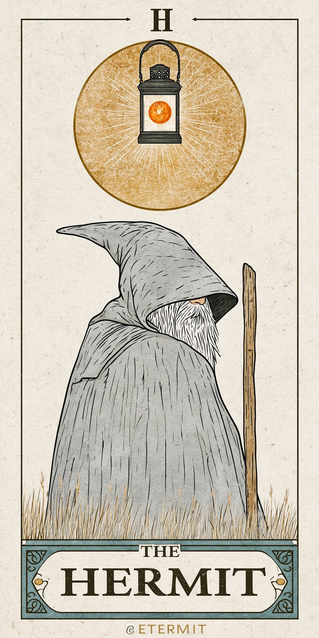 Hermit Tarot Earrings | FW222