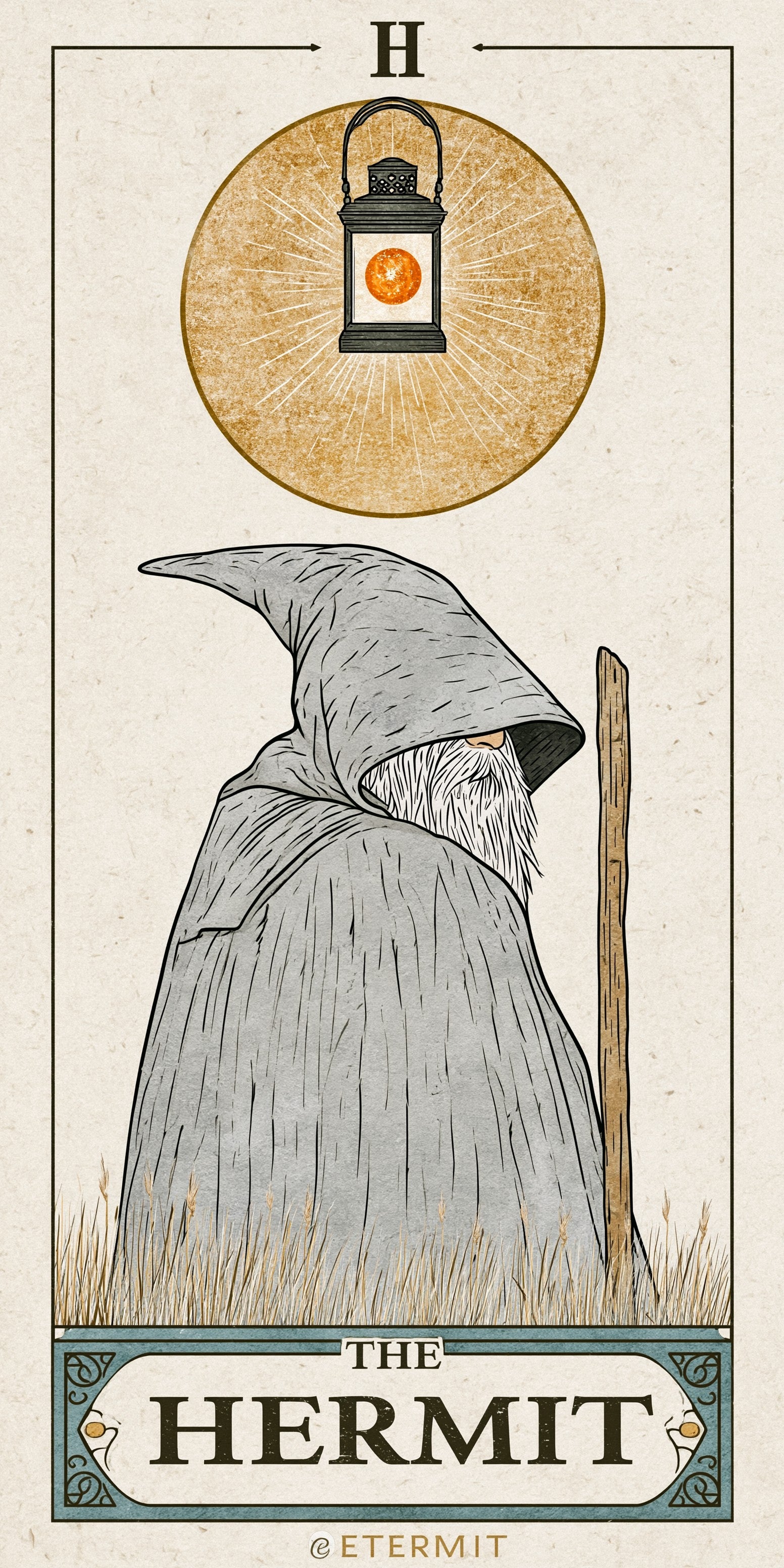 Hermit Tarot Earrings | FW222