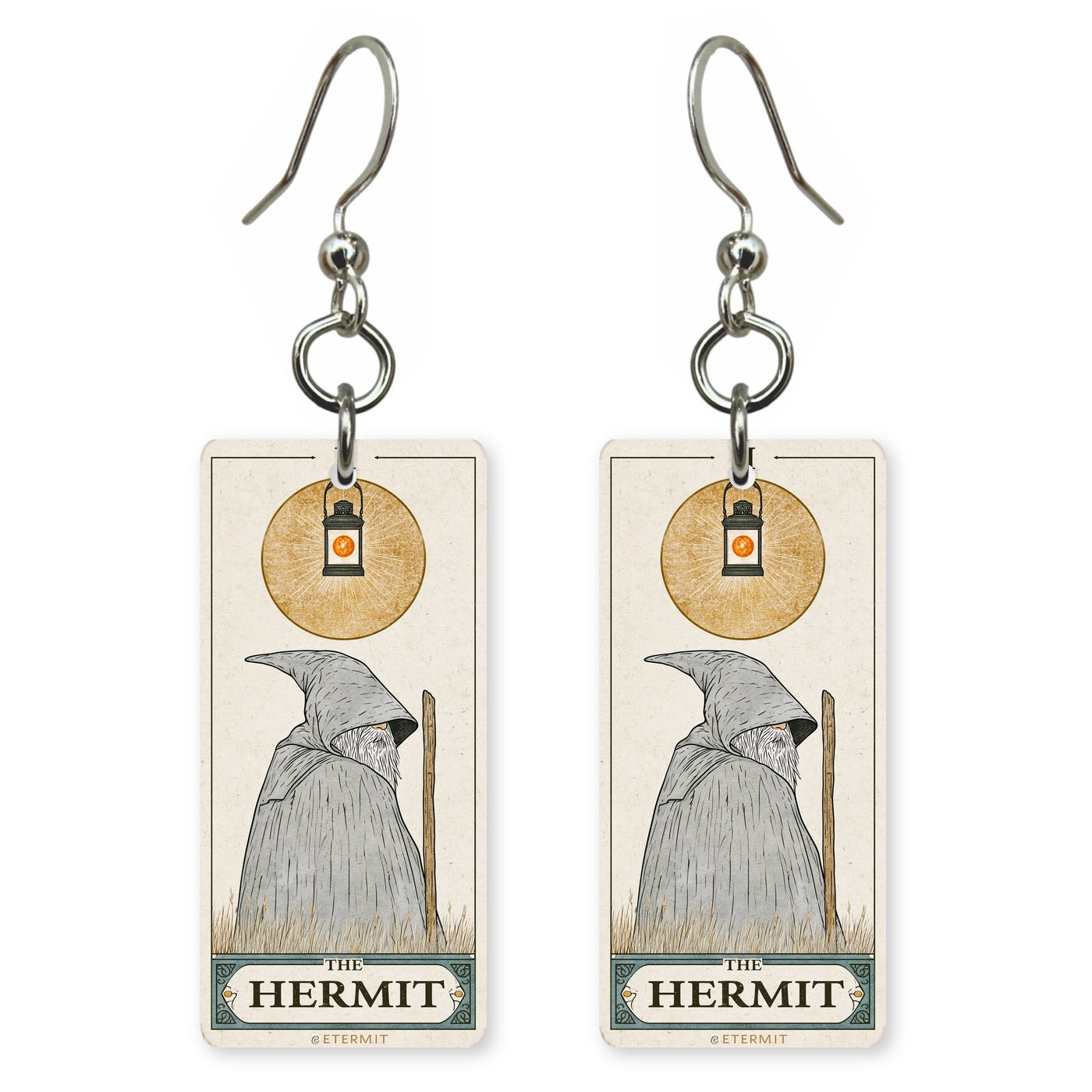 Hermit Tarot Earrings | FW222