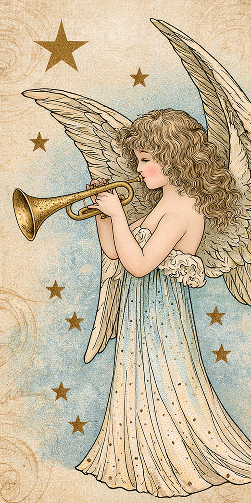 Trumpet Angel Earrings | FW228