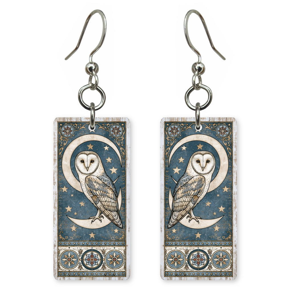 Barn Owl Moon Earrings | FW234