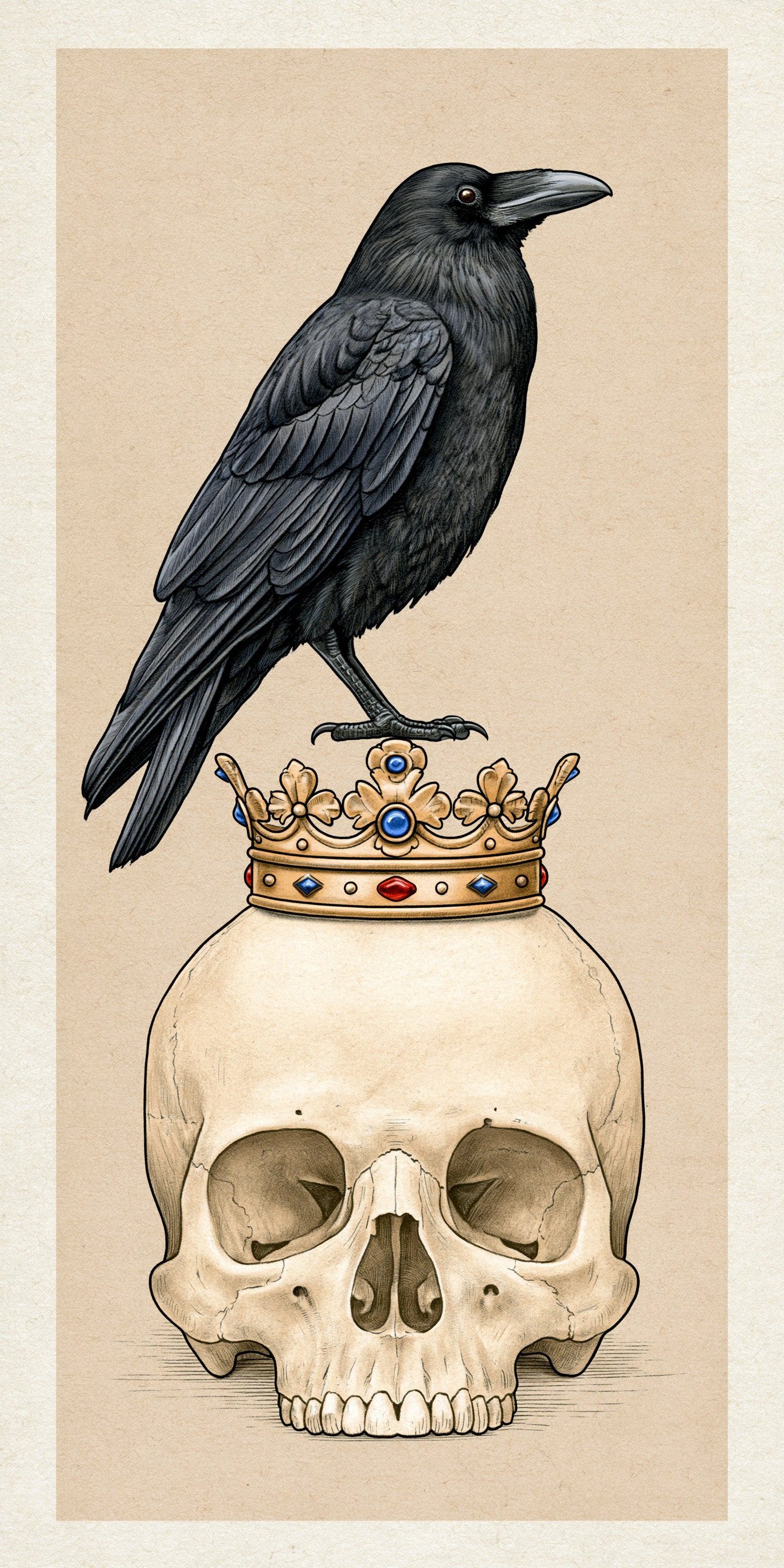 Raven And Skull Earrings | FW237