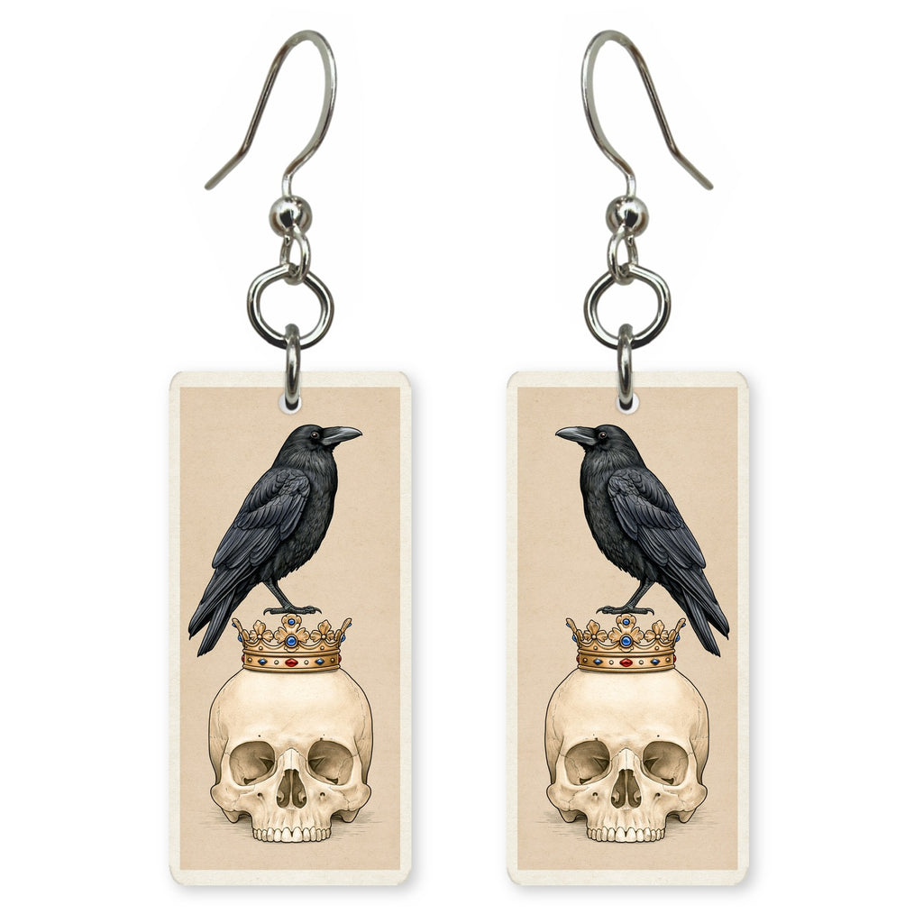 Raven And Skull Earrings | FW237