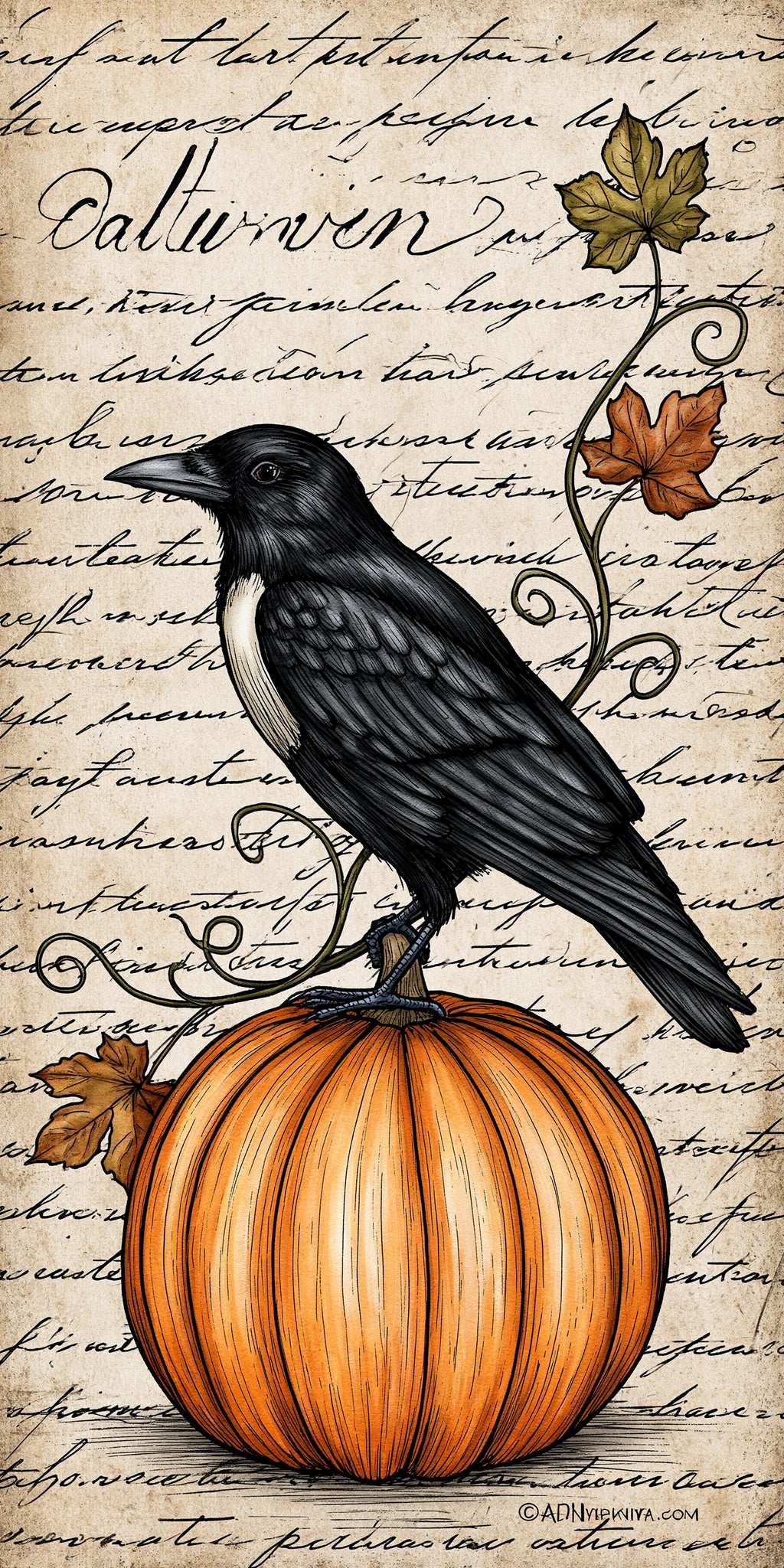 Crow And Pumpkin Earrings | FW241