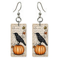 Crow And Pumpkin Earrings | FW241