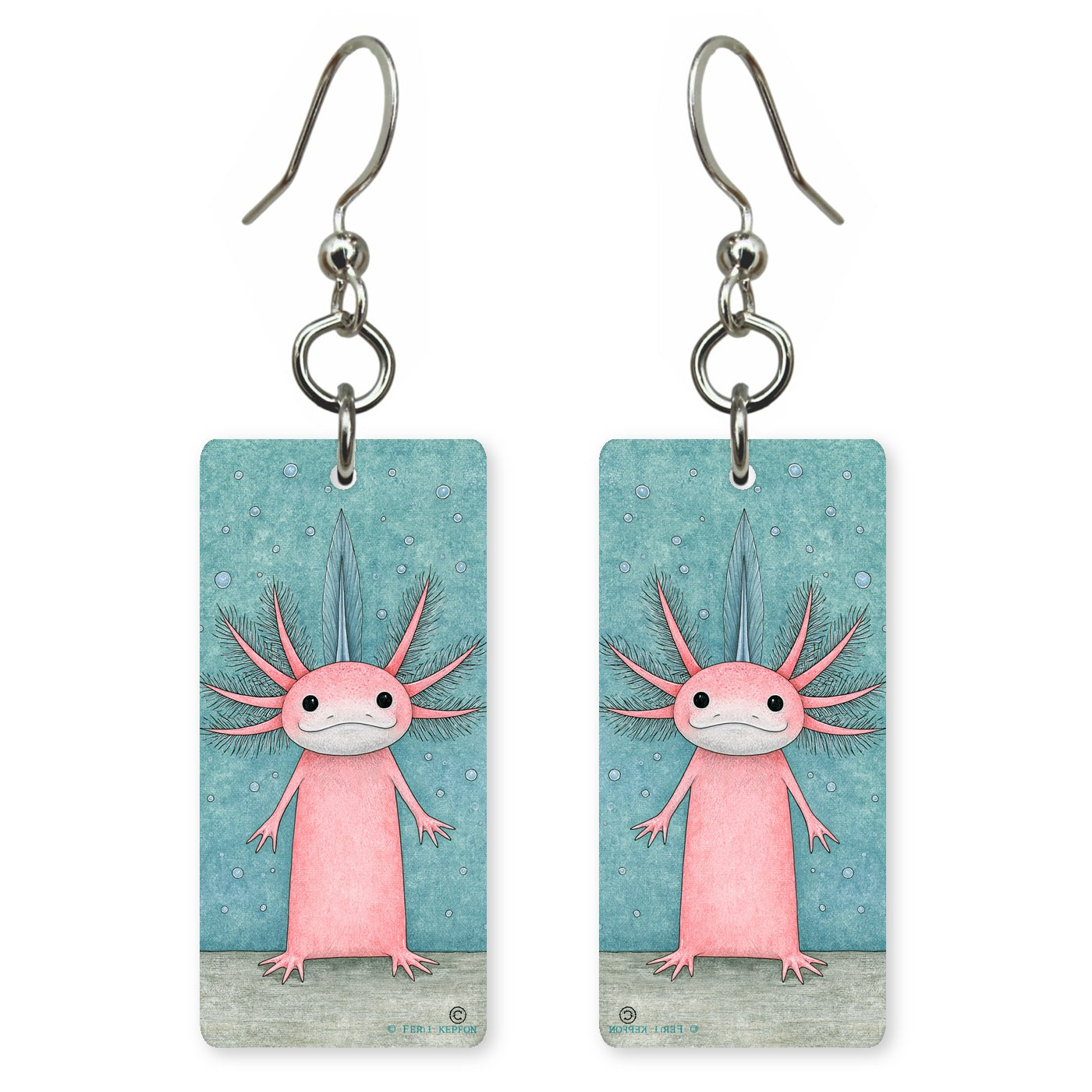 Pink Axolotl Earrings | FW244