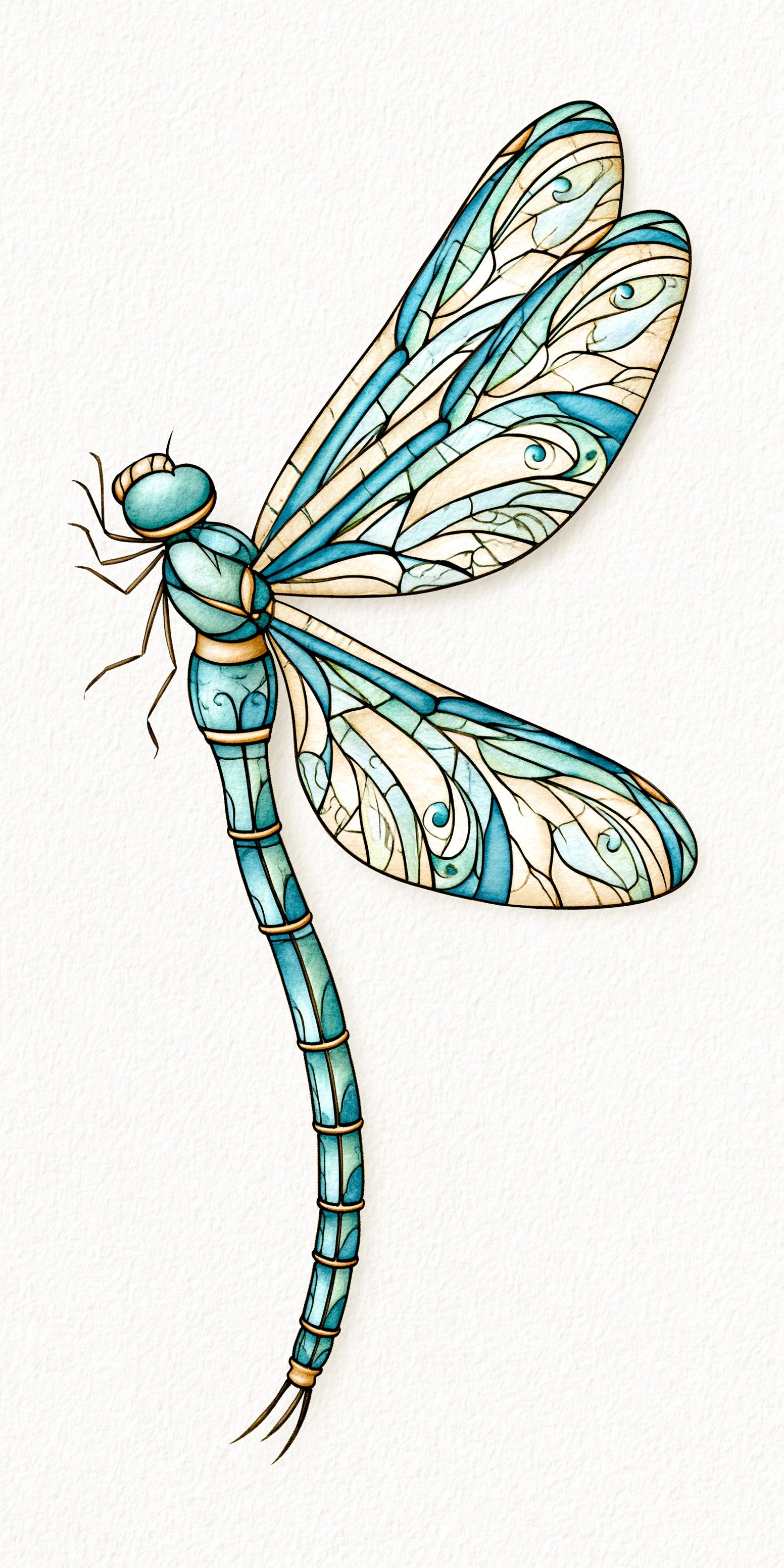 Stained Glass Dragonfly Earrings | FW246