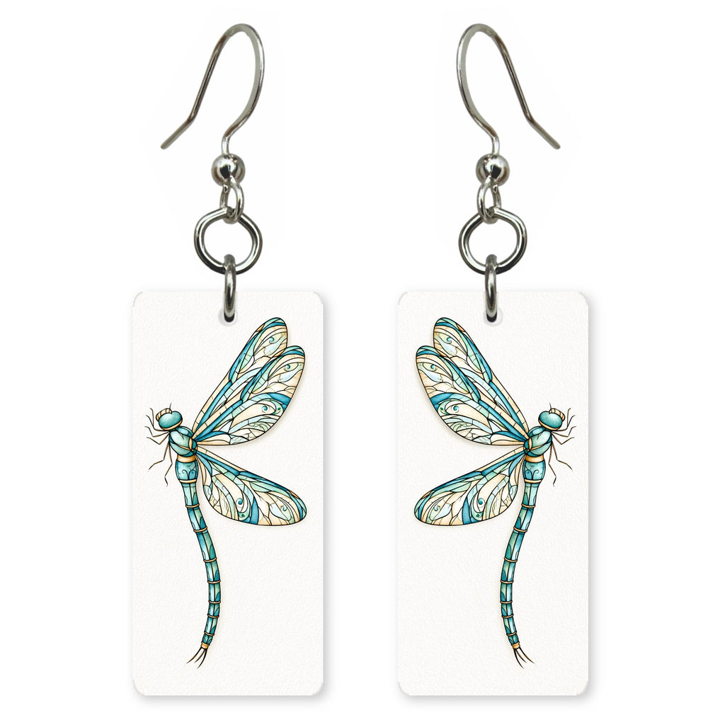 Stained Glass Dragonfly Earrings | FW246