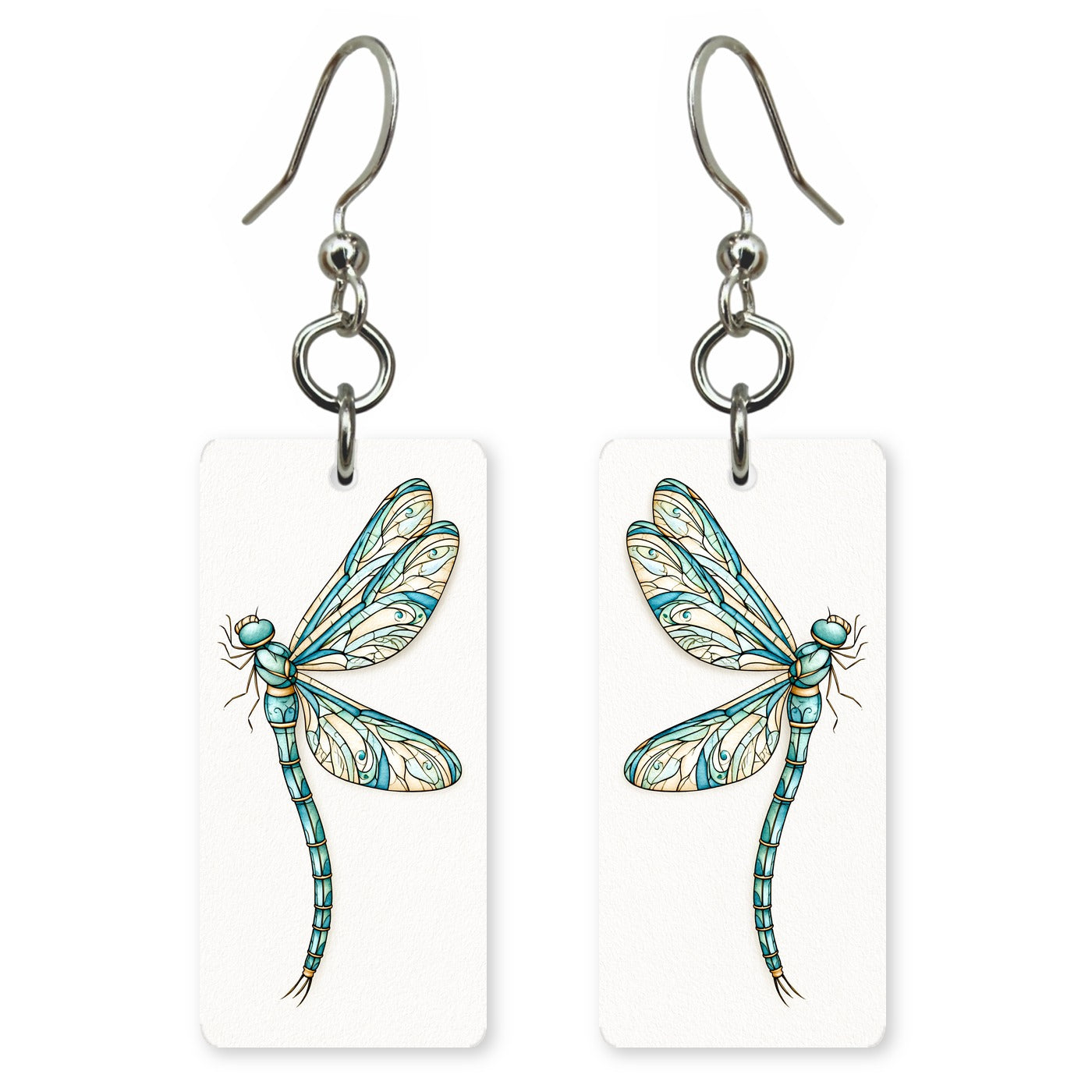 Stained Glass Dragonfly Earrings | FW246