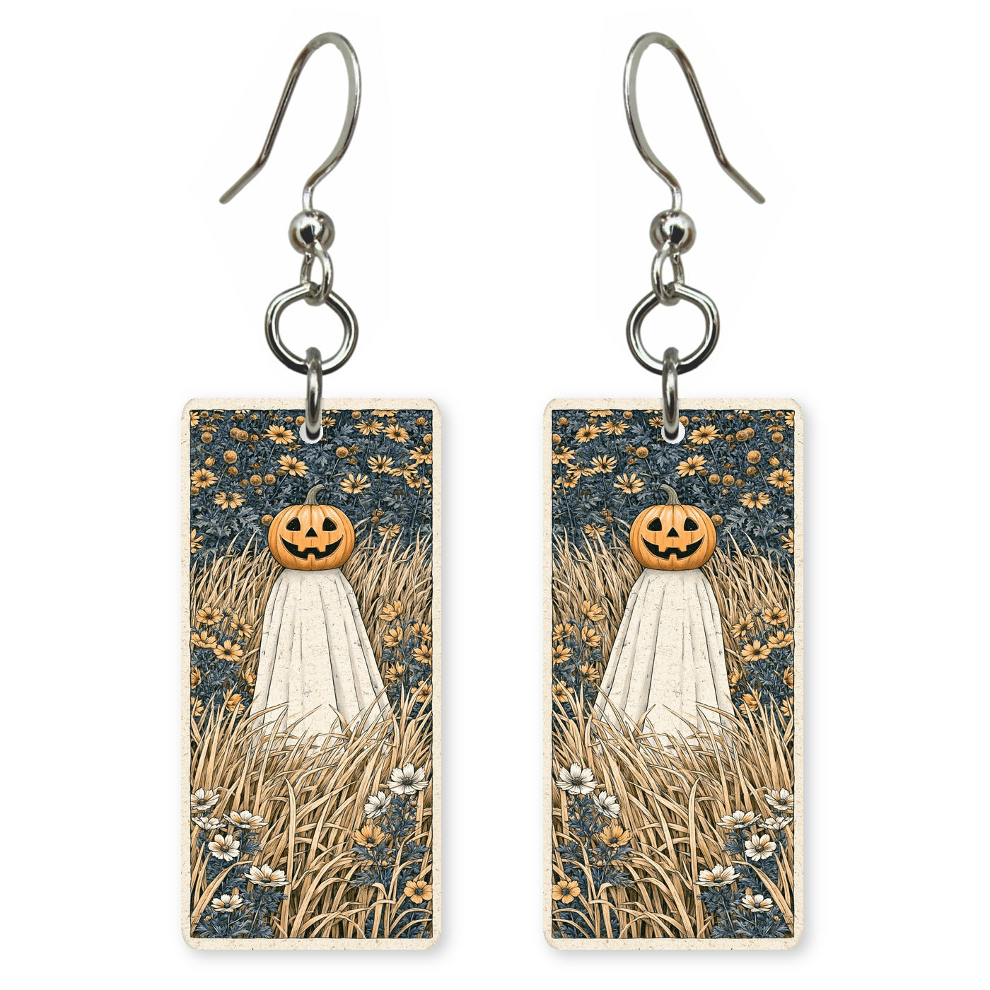 Pumpkin Head Ghost Earrings | FW251
