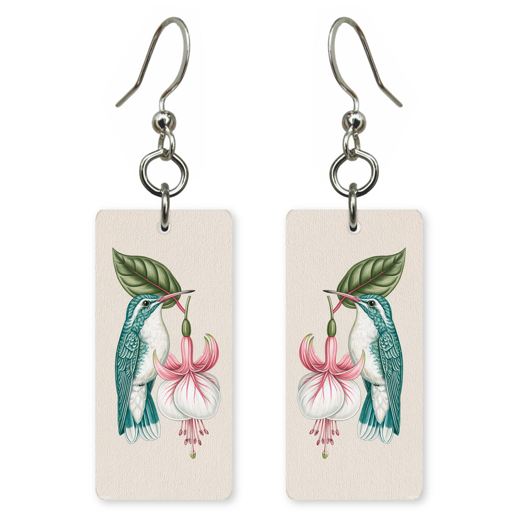 Fuchsia Hummingbird Earrings | FW260