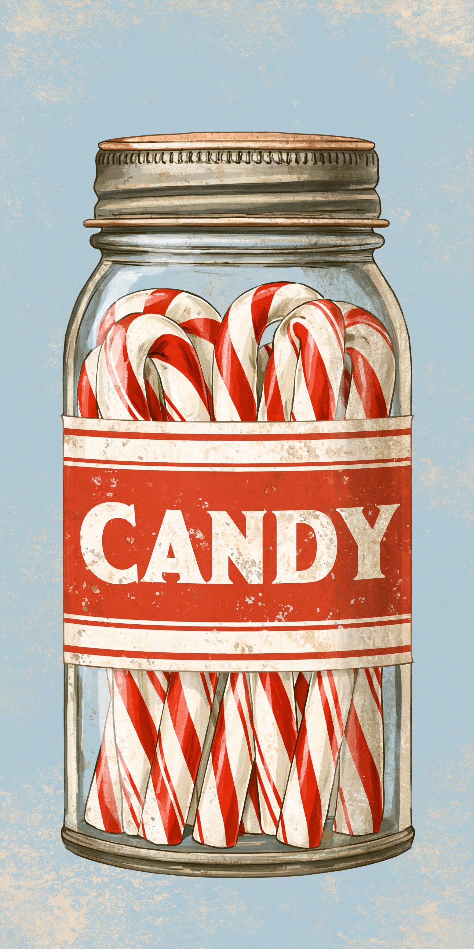 Candy Cane Jar Earrings | FW261