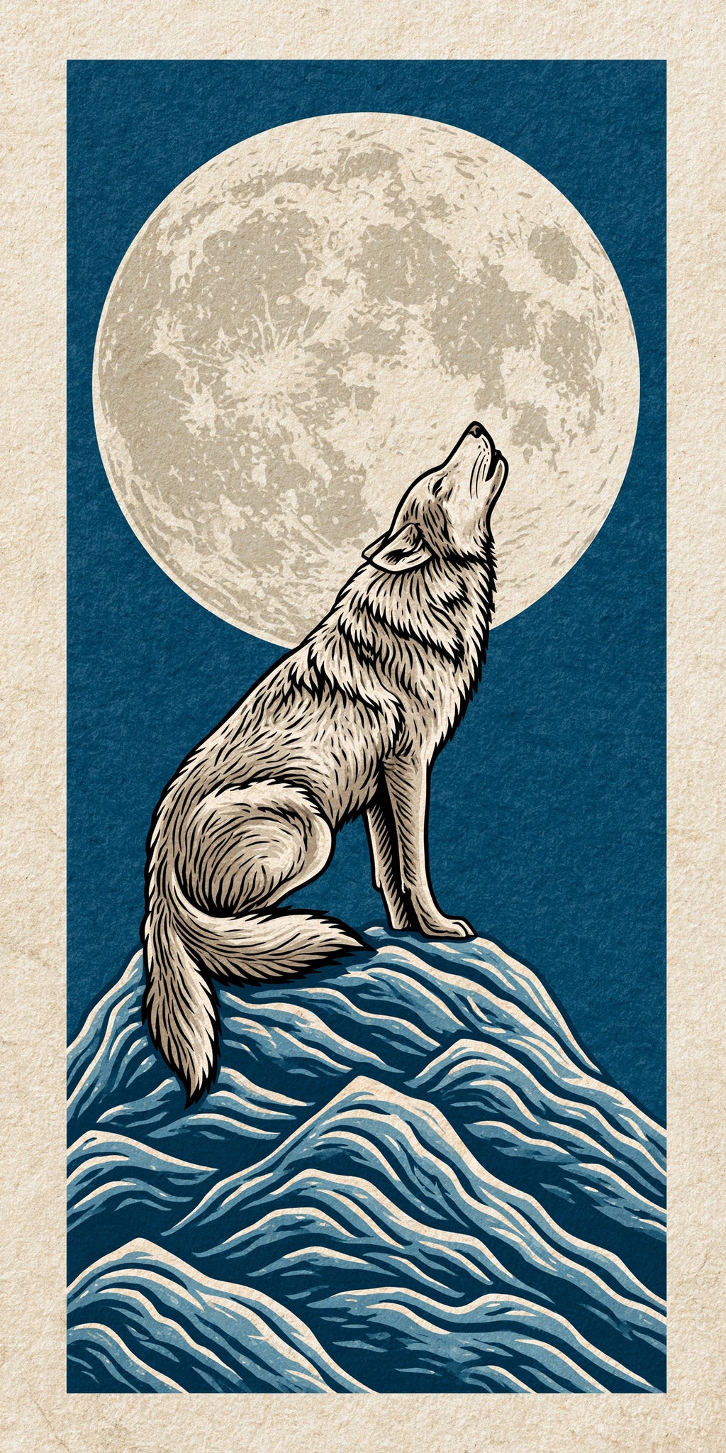 Howling Wolf Moon Earrings | FW263
