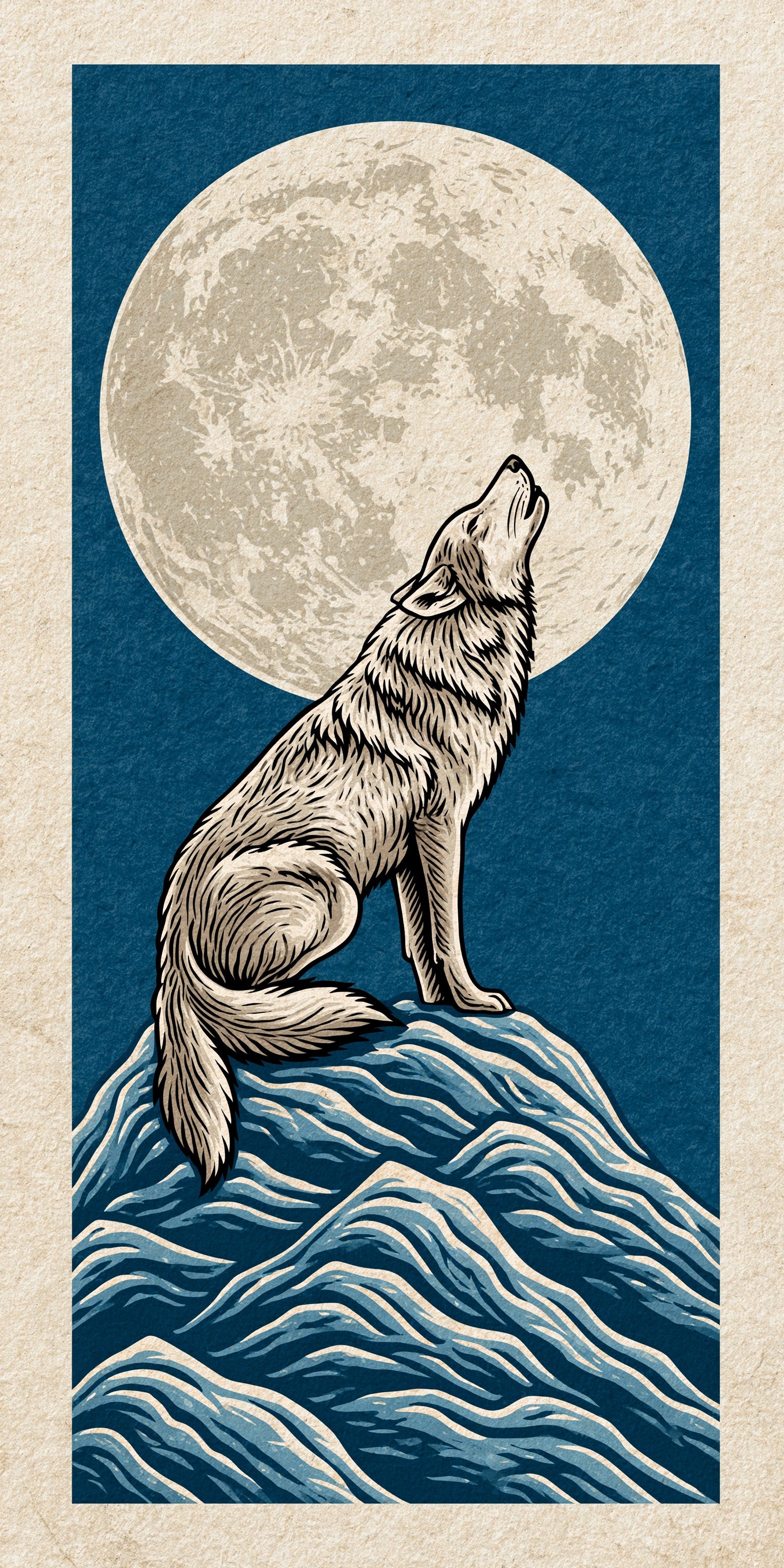 Howling Wolf Moon Earrings | FW263