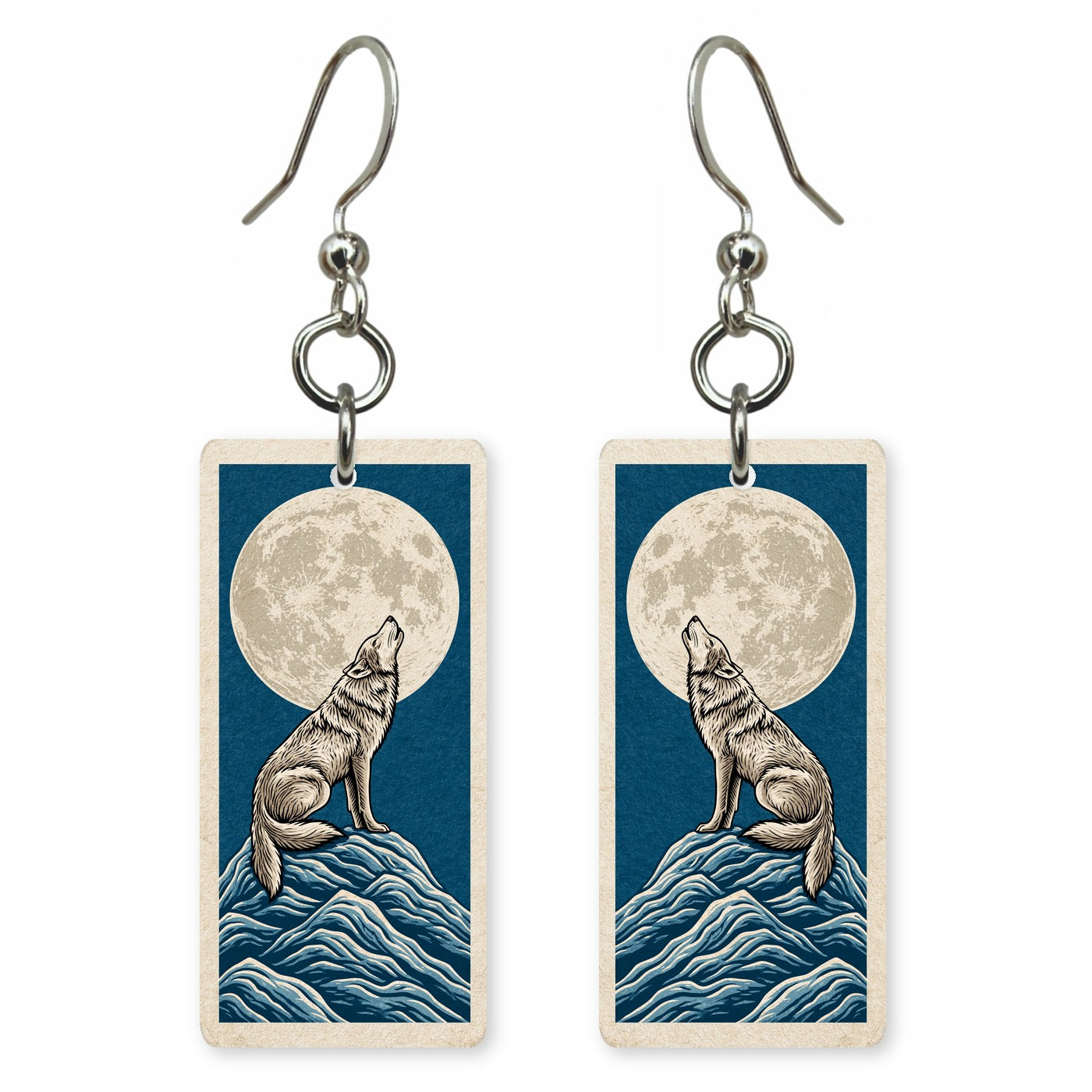 Howling Wolf Moon Earrings | FW263