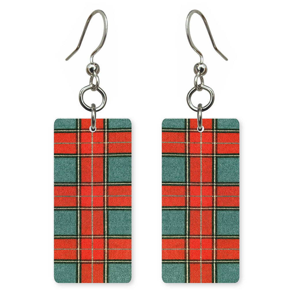 Tartan Plaid Earrings | FW268