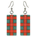 Tartan Plaid Earrings | FW268
