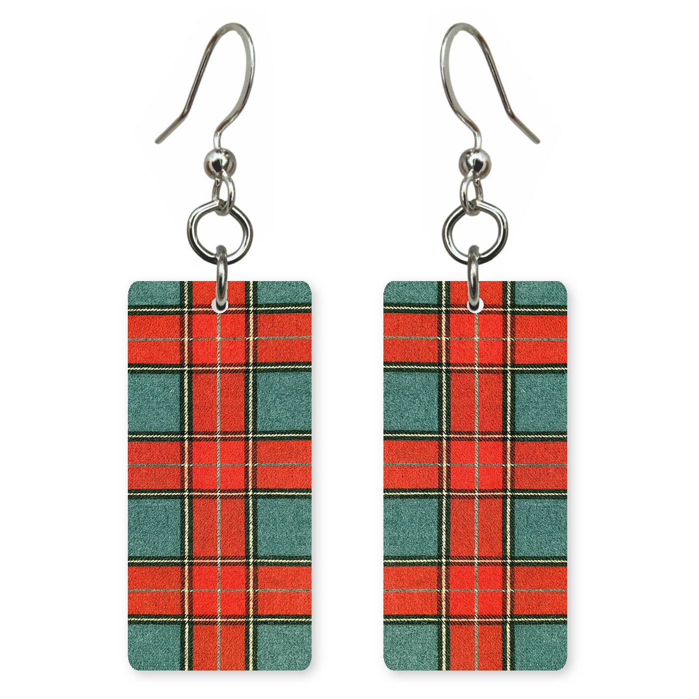 Tartan Plaid Earrings | FW268