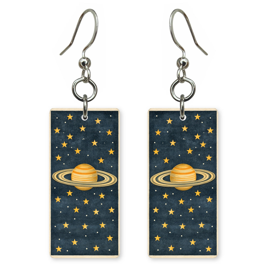 Golden Saturn Earrings | FW269