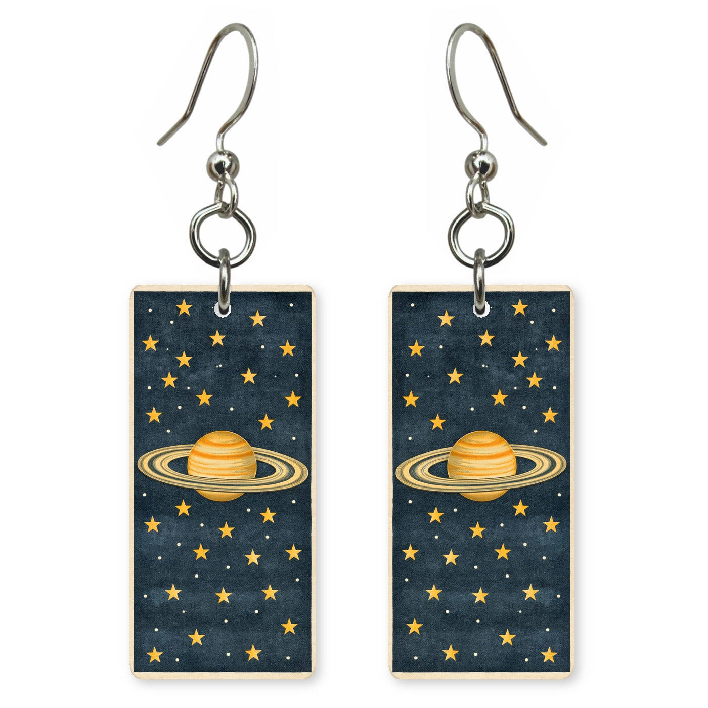 Golden Saturn Earrings | FW269