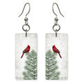 Snowy Cardinal Earrings | FW271