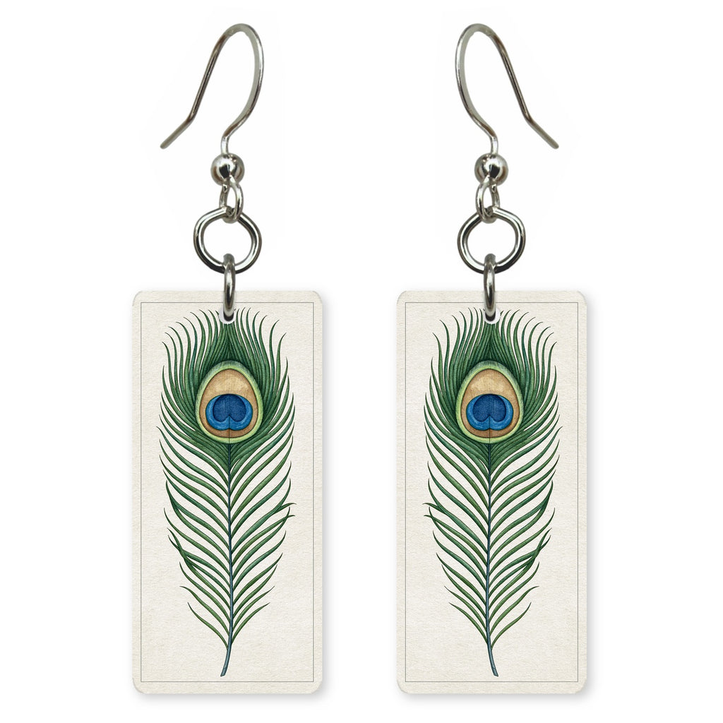 Peacock Feather Earrings | FW276