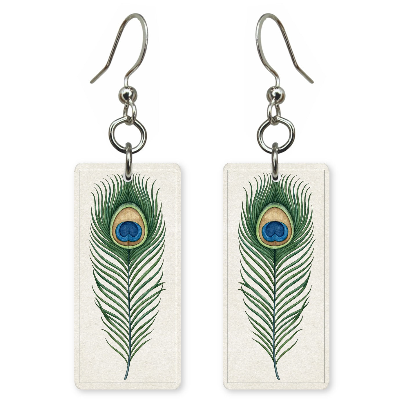 Peacock Feather Earrings | FW276