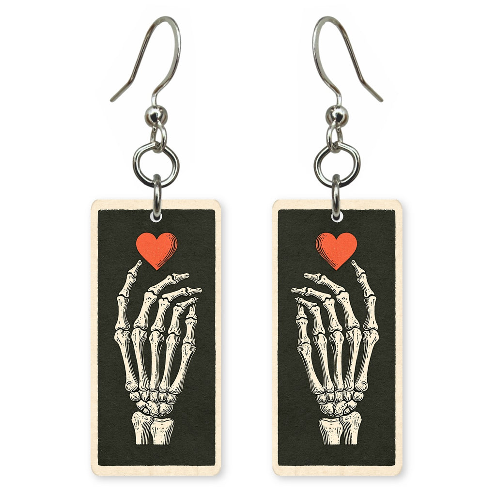 Skeleton Heart Earrings | FW278