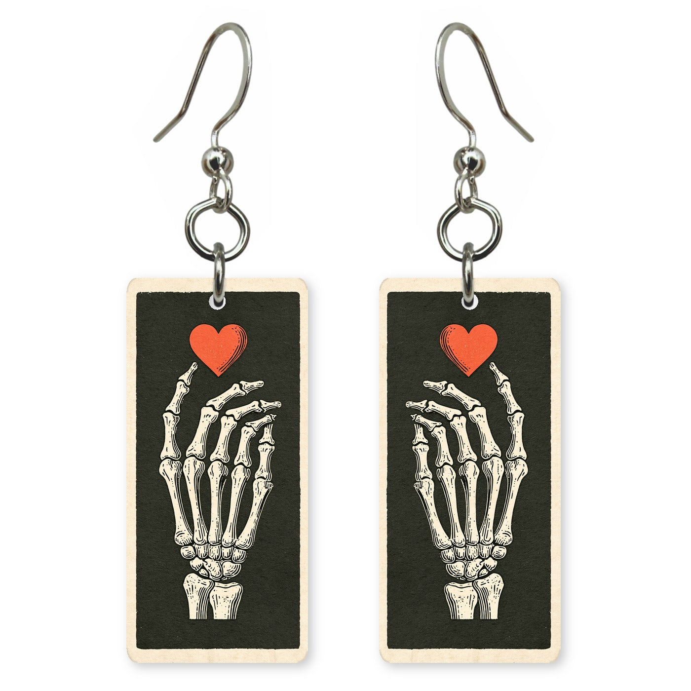 Skeleton Heart Earrings | FW278