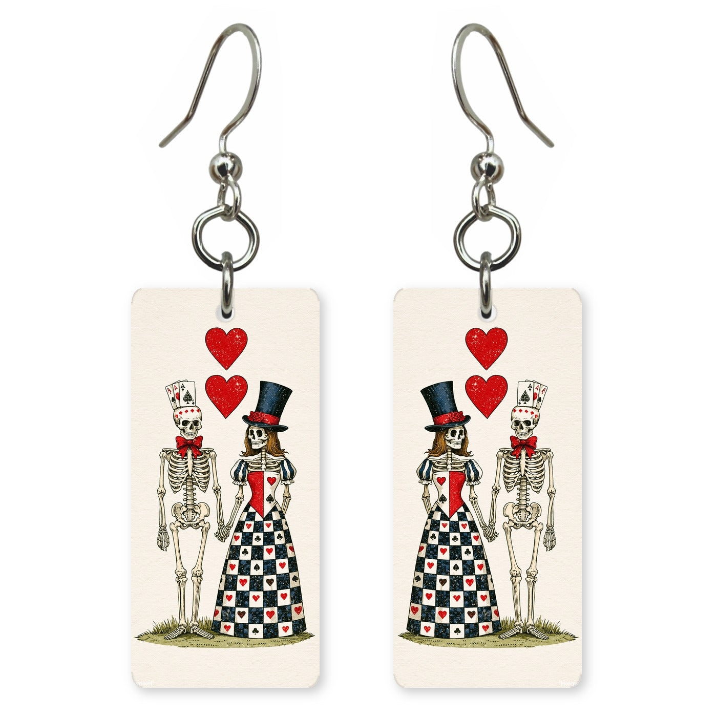 Skeleton Sweethearts Earrings | FW279