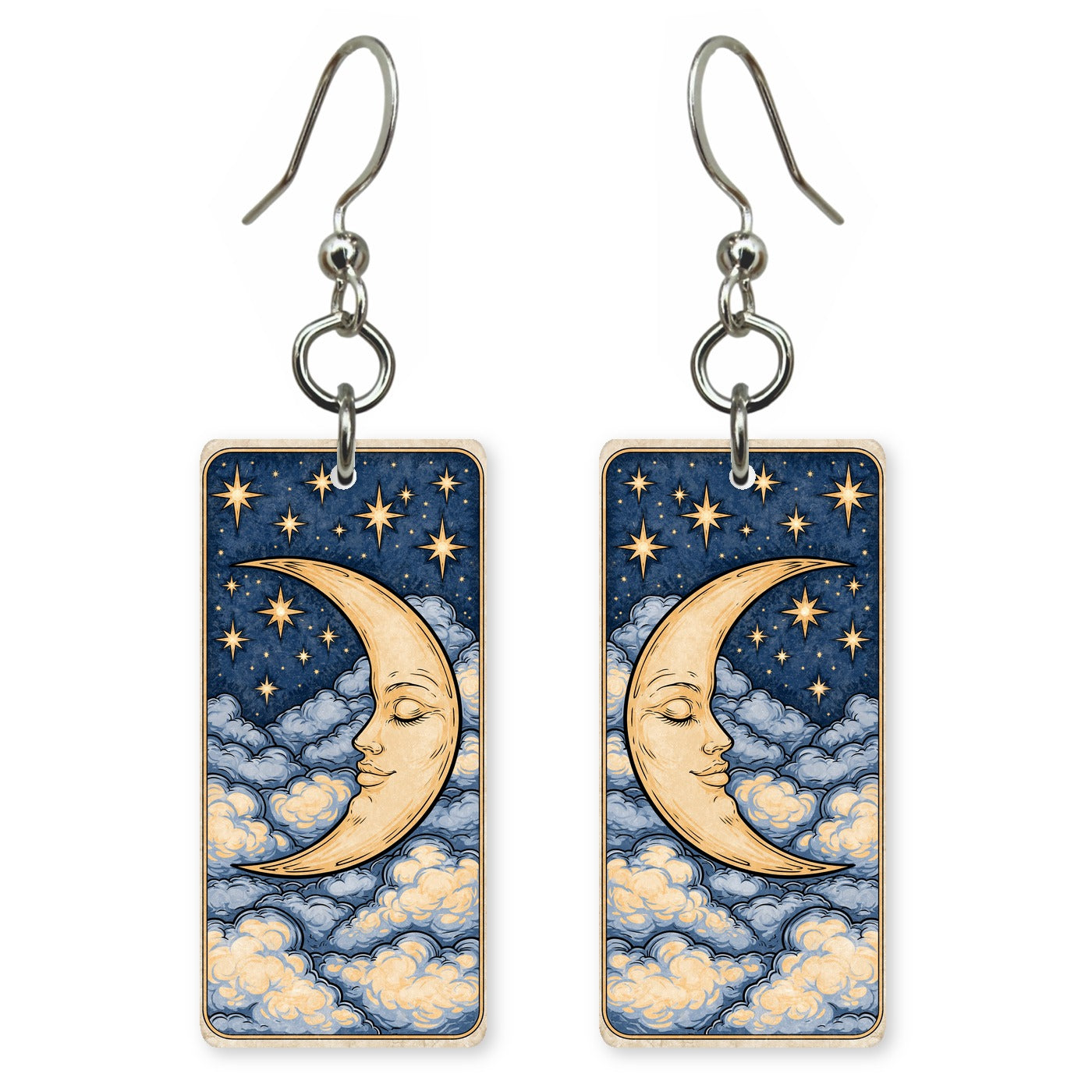 Starry Crescent Earrings | FW282