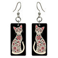 Sugar Skull Cat Earrings | FW288