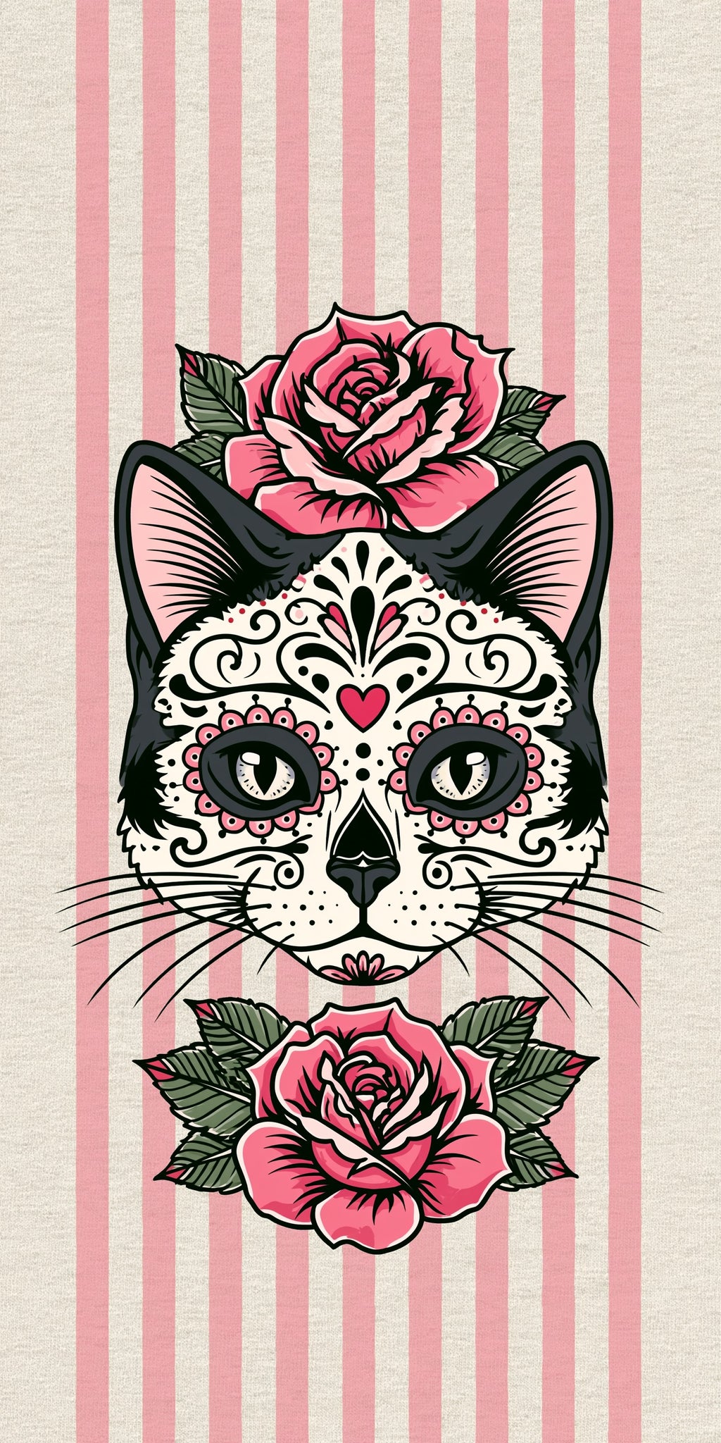 Rose Tattoo Cat Earrings | FW289