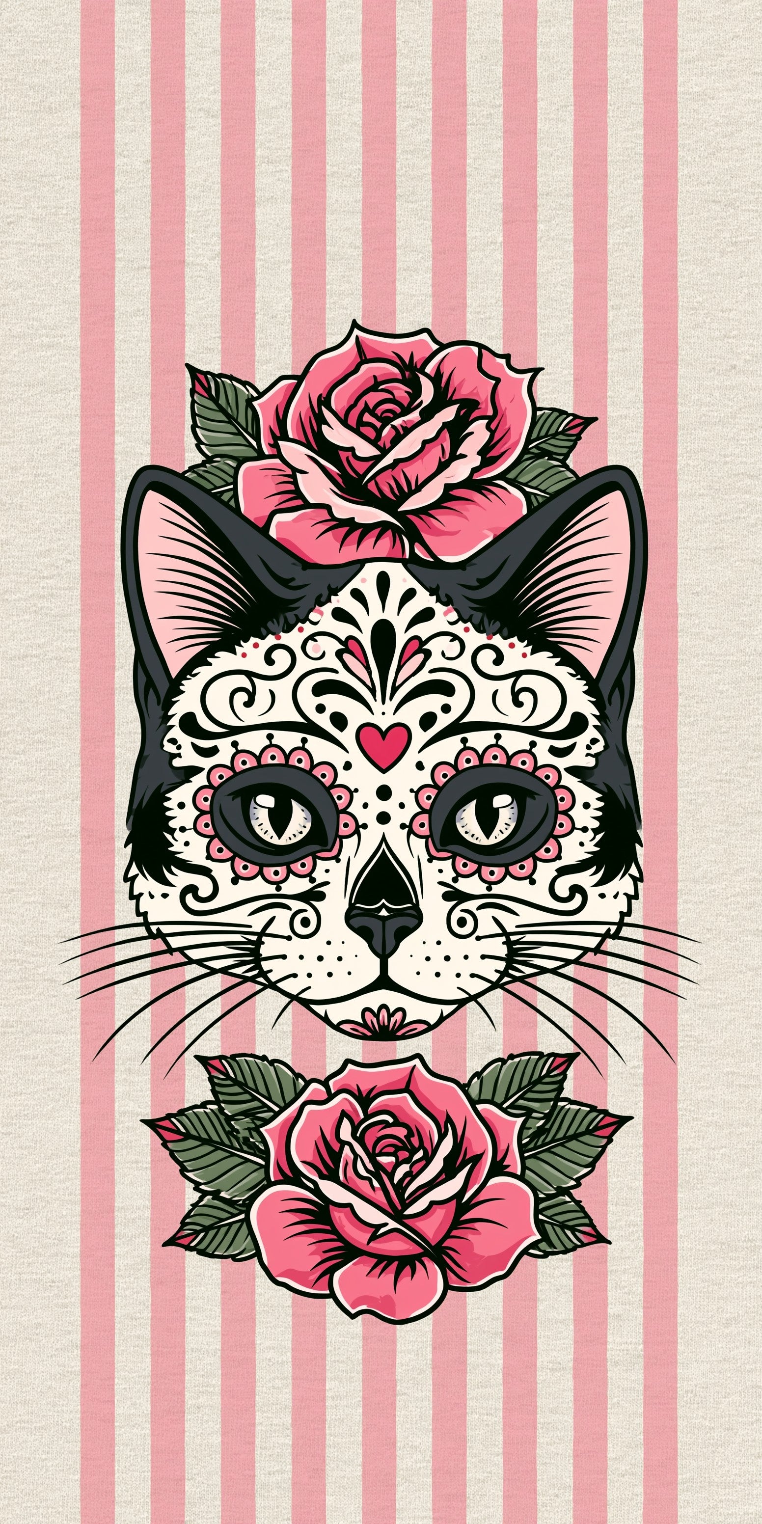 Rose Tattoo Cat Earrings | FW289