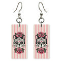 Rose Tattoo Cat Earrings | FW289