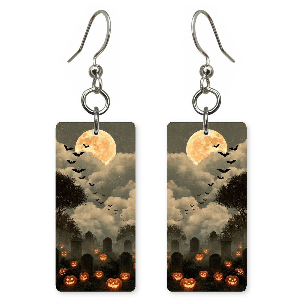 Bat Moon Clouds Earrings | FW313