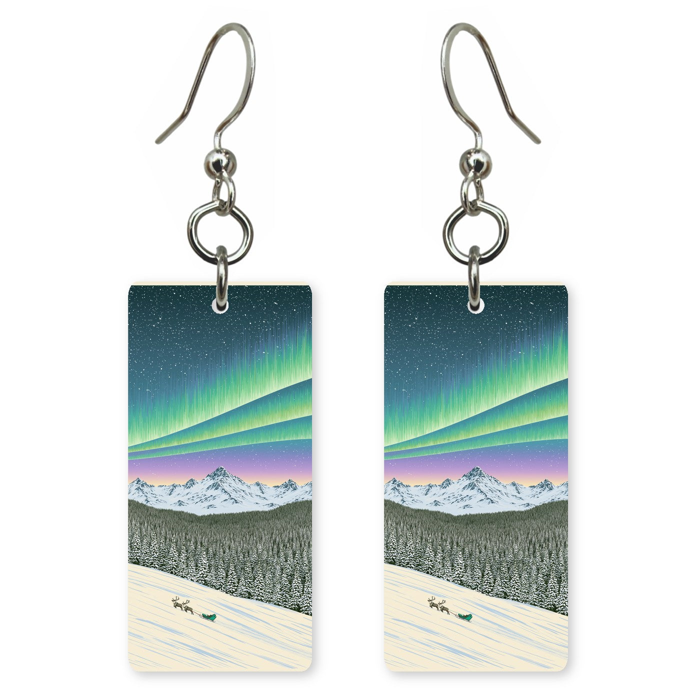 North Pole Poster Earrings | FW318