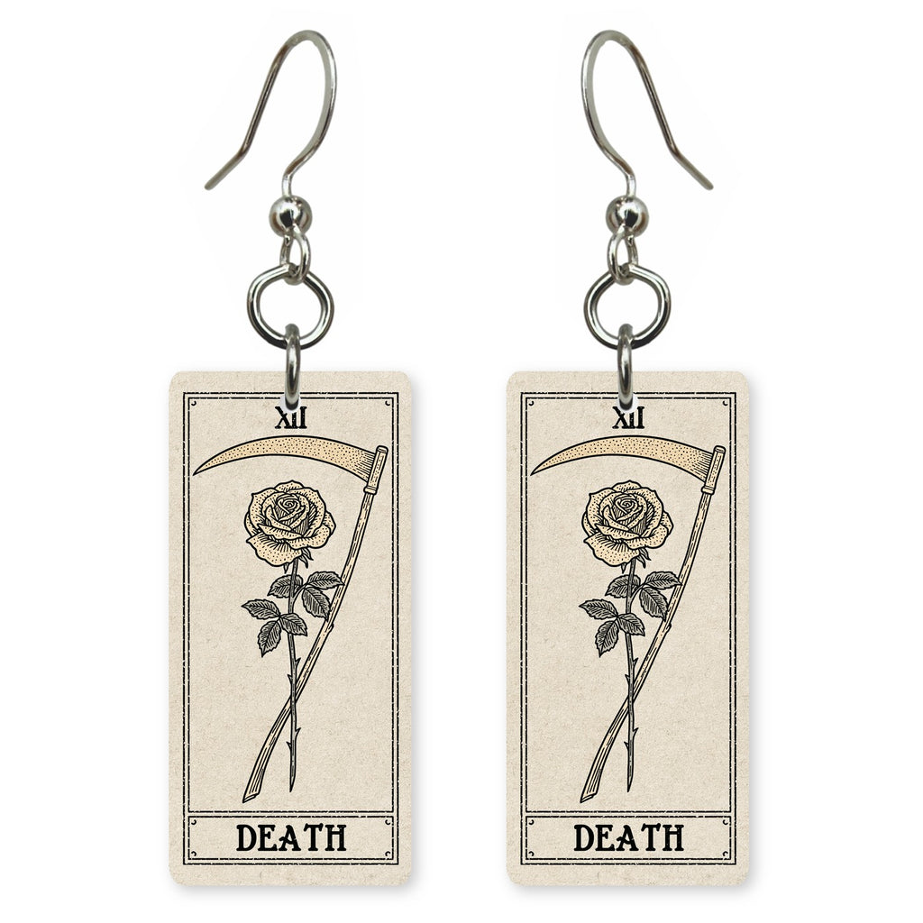 Death Tarot Earrings | FW324