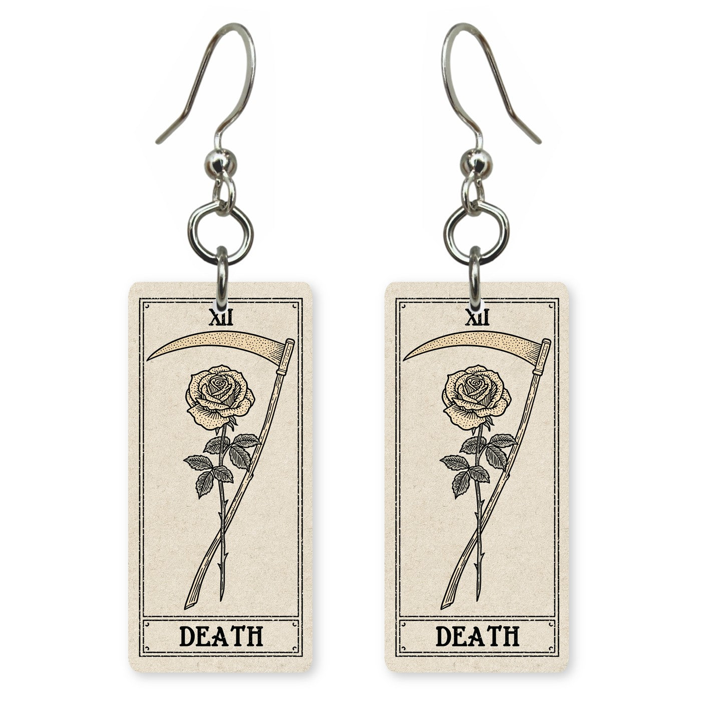 Death Tarot Earrings | FW324