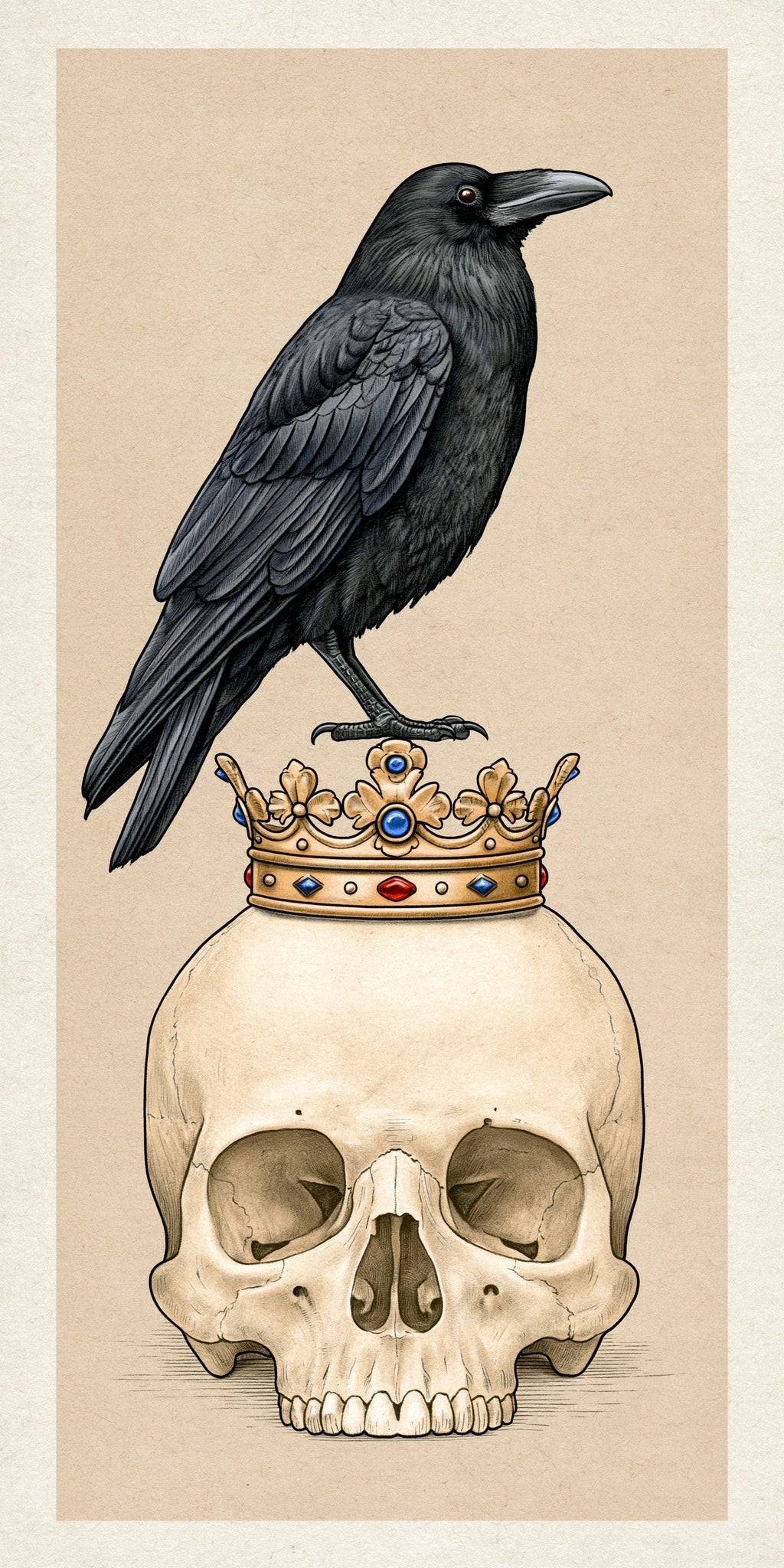 Raven King Earrings | FW345