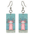 Snowy Axolotl Earrings | FW356