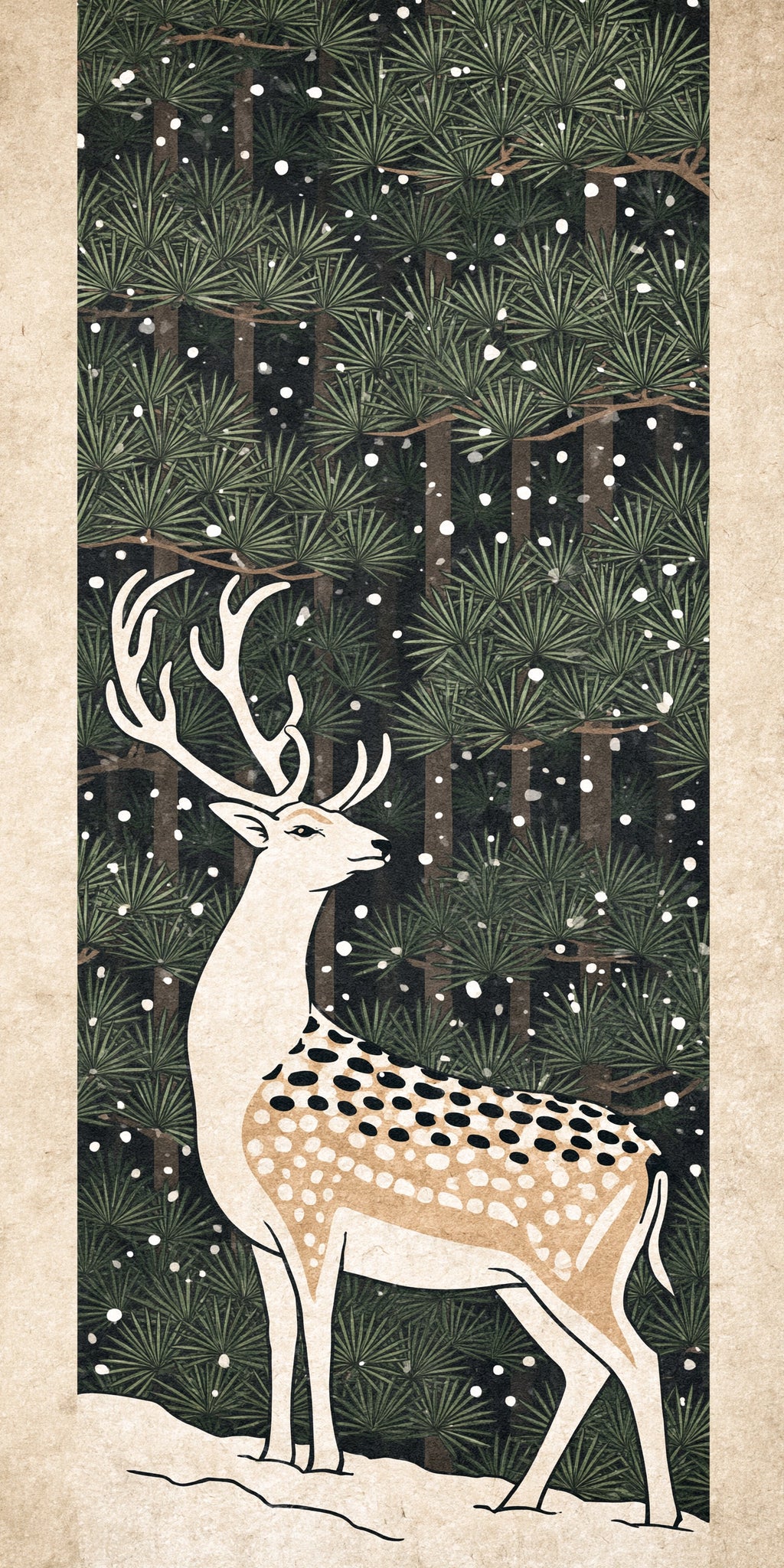 Snow Deer Earrings | FW362