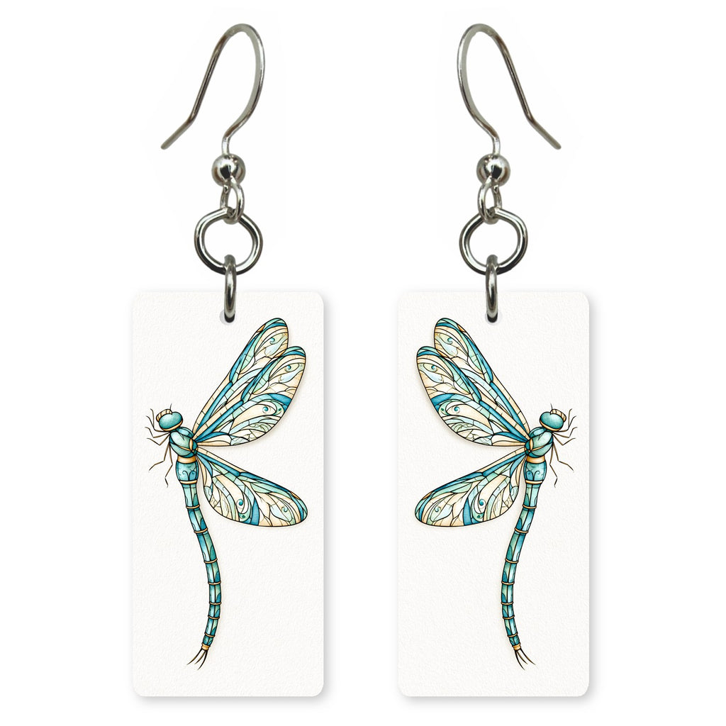 Stained Glass Dragonfly Earrings | FW364