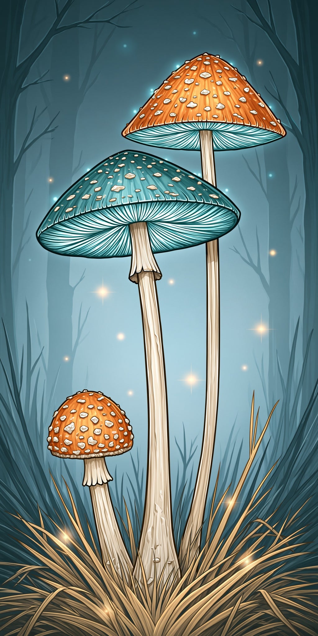 Glow Mushrooms Earrings | FW372