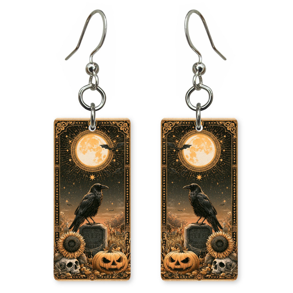 Deco Raven Earrings | FW379