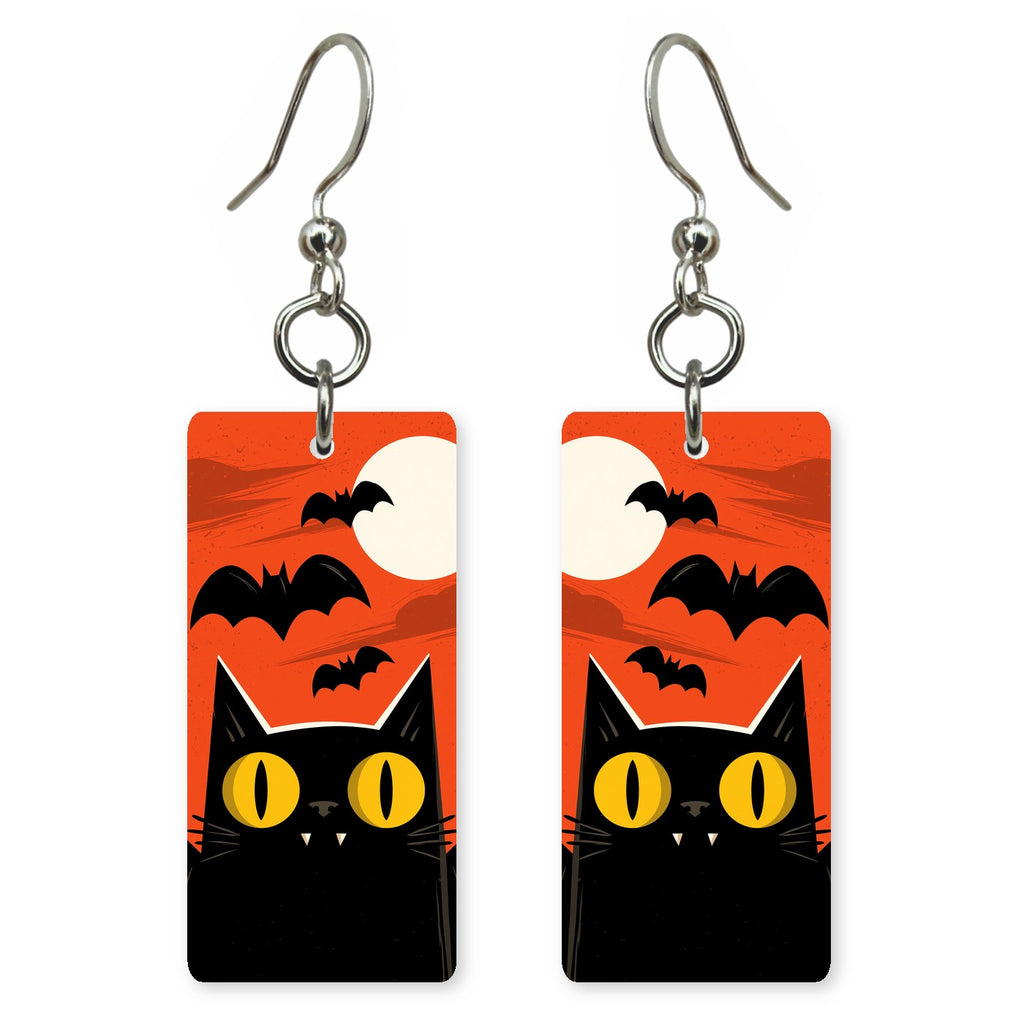 Bat Cat Earrings | FW380