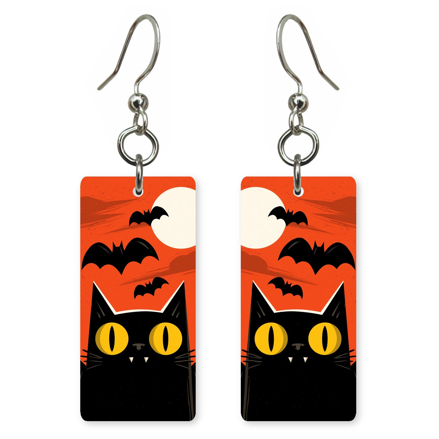 Bat Cat Earrings | FW380